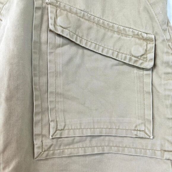 DIESEL Y2K 2000s Khaki Tan Distressed Baggy Cargo Shorts Pockets Men 32 Gorpcore - Picture 2 of 8
